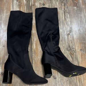 Donald J. Pliner Black Heeled Boots